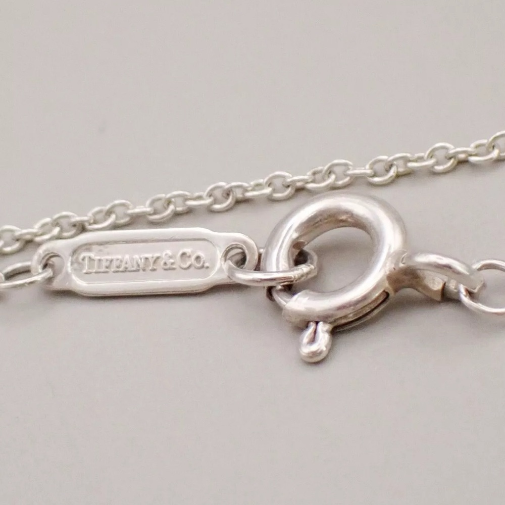 [Tiffany & Co.] Atlas Opan Medallion Clock Roman Numeral Chain Necklace Silver - Picture 14 of 16